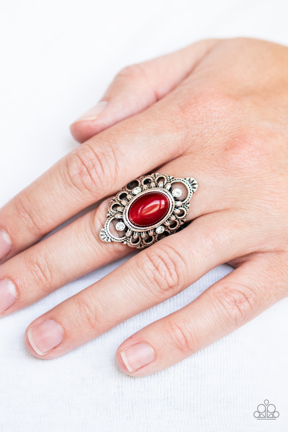 Paparazzi ♥ Elegantly Enchanted - Red ♥  Ring
