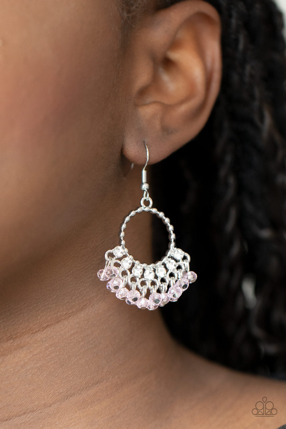 Paparazzi ♥ Charmingly Cabaret - Pink ♥  Earrings