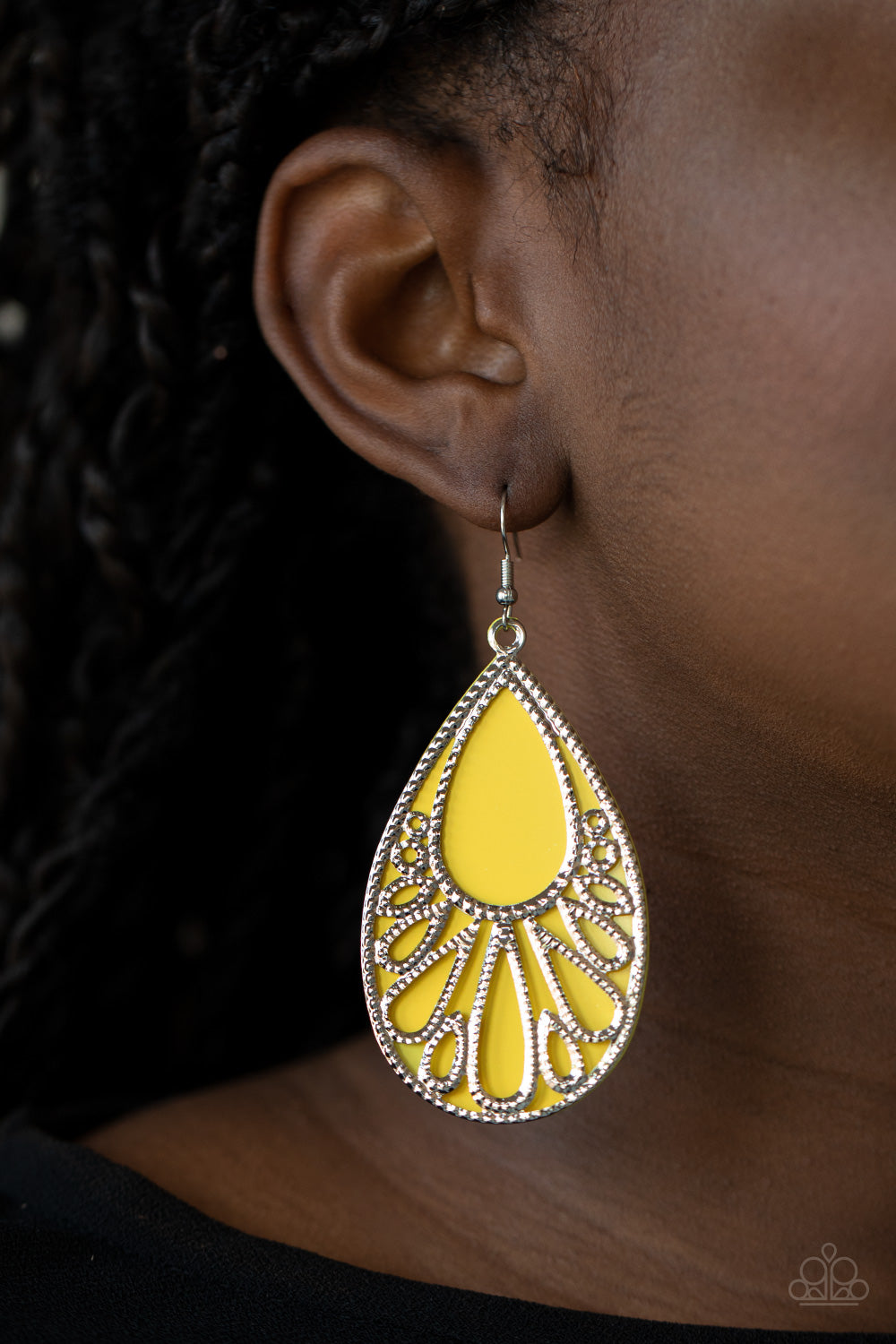 Paparazzi ♥ Loud and Proud - Yellow ♥  Earrings