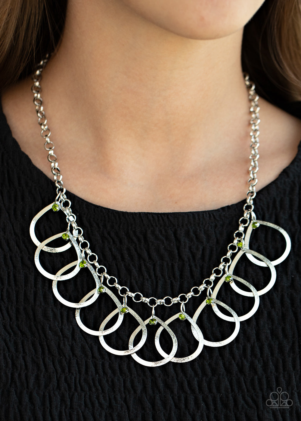 Paparazzi ♥ Drop By Drop - Green ♥  Necklace