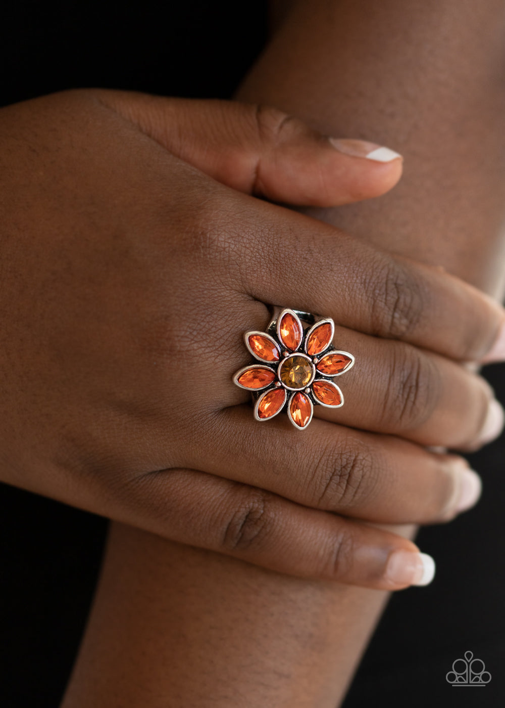 Paparazzi ♥ Prismatic Petals - Orange ♥  Ring
