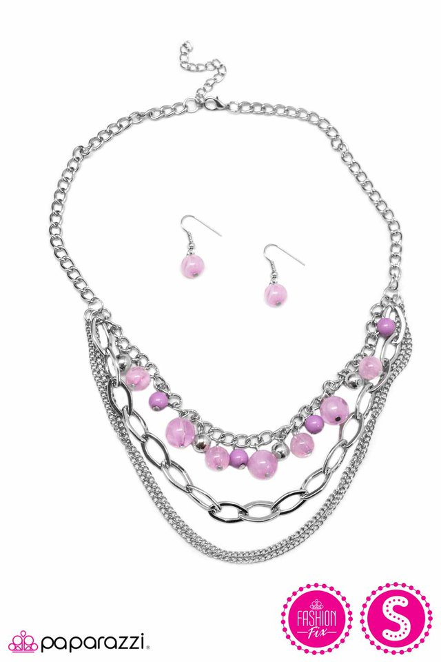 Paparazzi ♥ Hopelessly Devoted To You - Purple ♥ Necklace