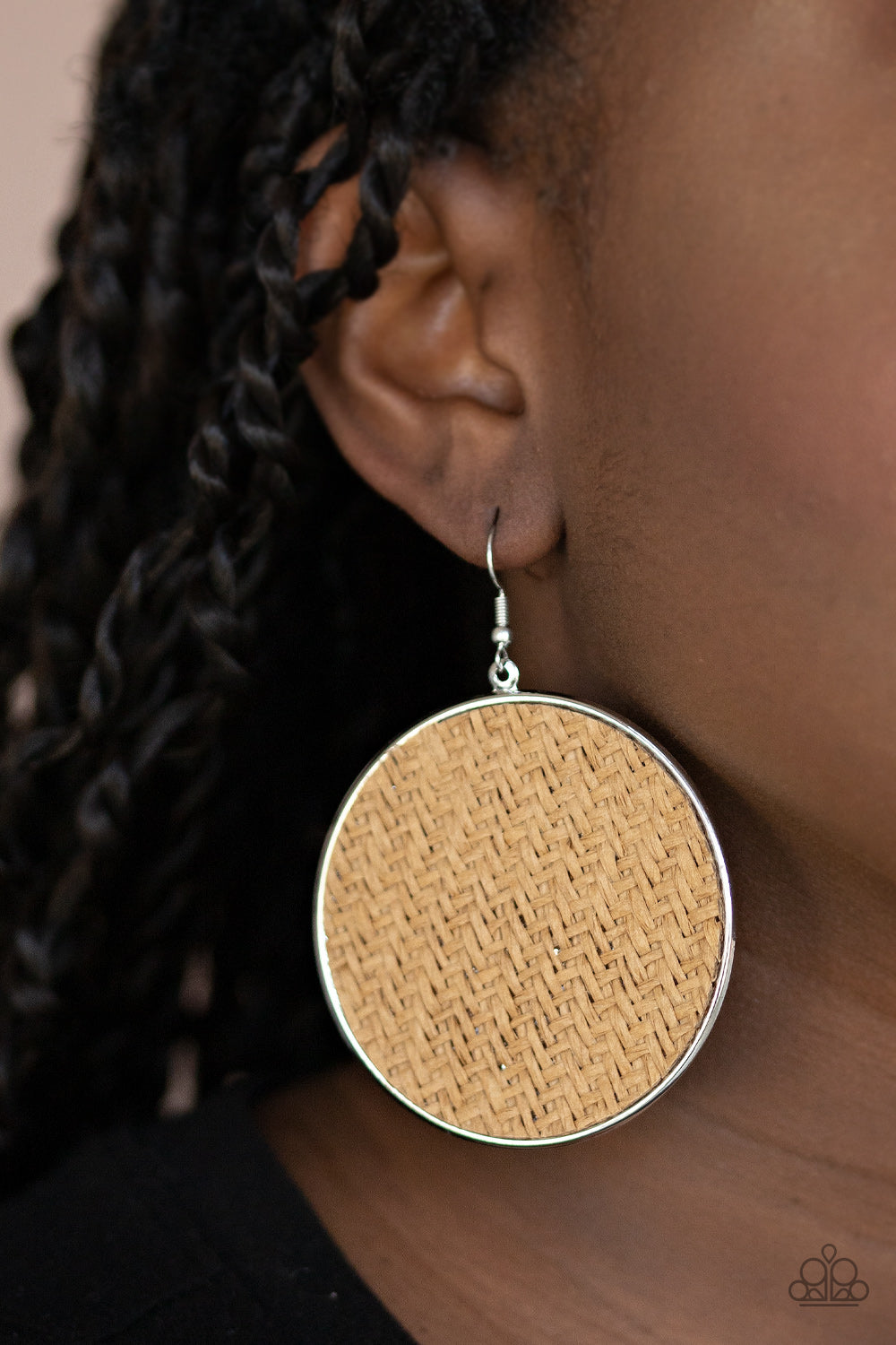 Paparazzi ♥ Wonderfully Woven - Brown ♥  Earrings