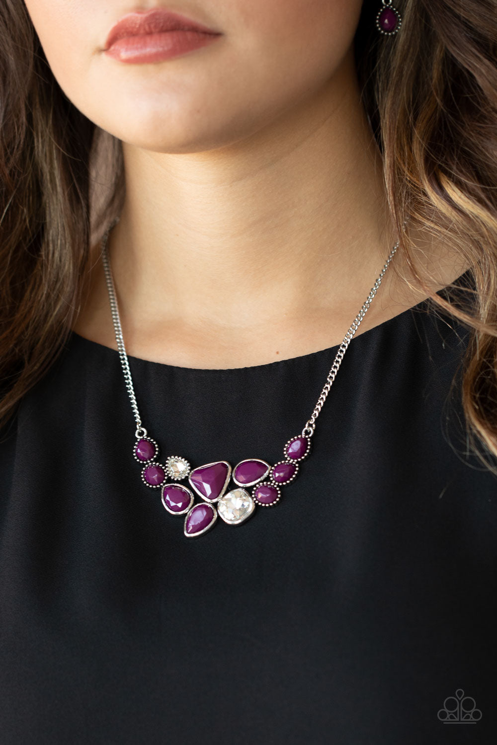 Paparazzi ♥ Breathtaking Brilliance - Purple ♥  Necklace