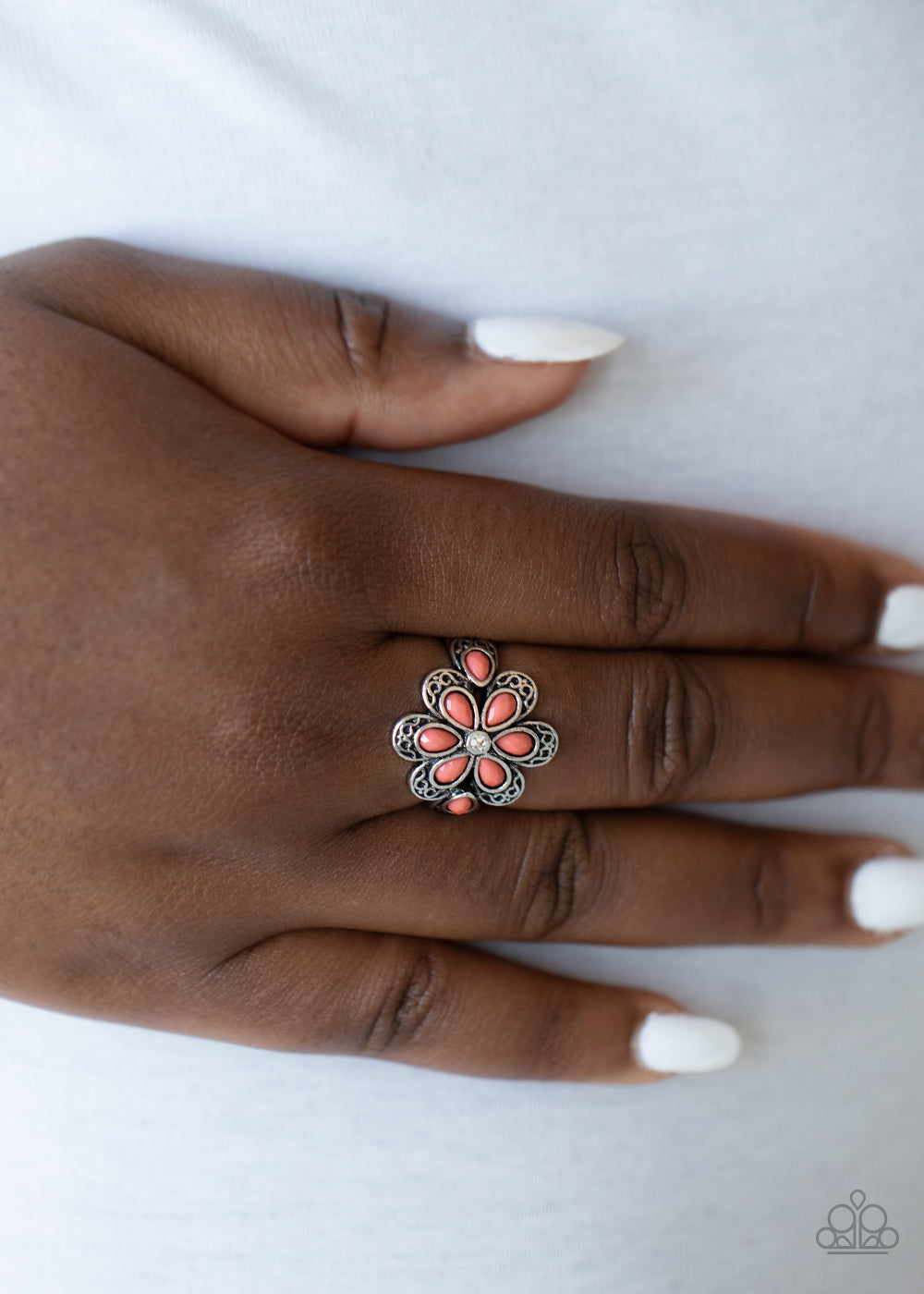 Paparazzi ♥ Fruity Florals - Orange ♥  Ring