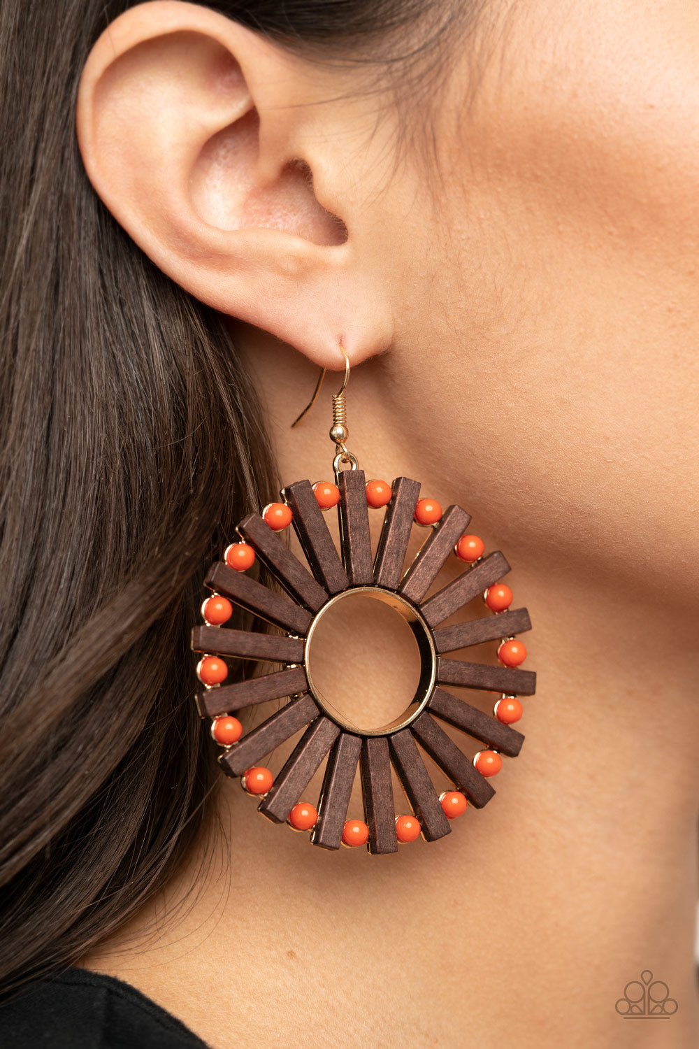 Paparazzi ♥ Solar Flare - Orange ♥  Earrings
