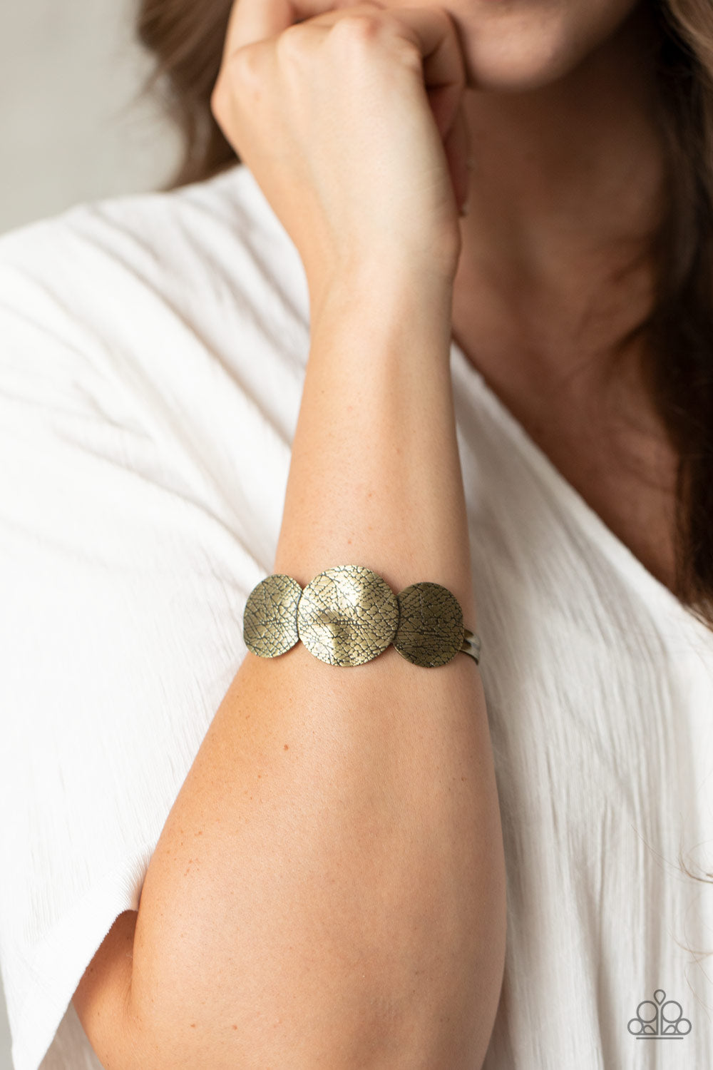 Paparazzi ♥ Urban Aftershock - Brass ♥  Bracelet