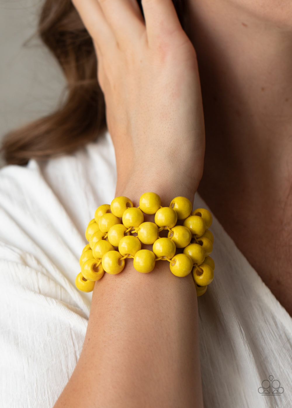 Paparazzi ♥ Tiki Tropicana - Yellow ♥  Bracelet