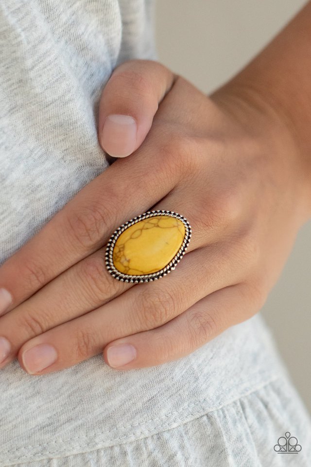 Paparazzi ♥ Stone Samba - Yellow ♥ Ring