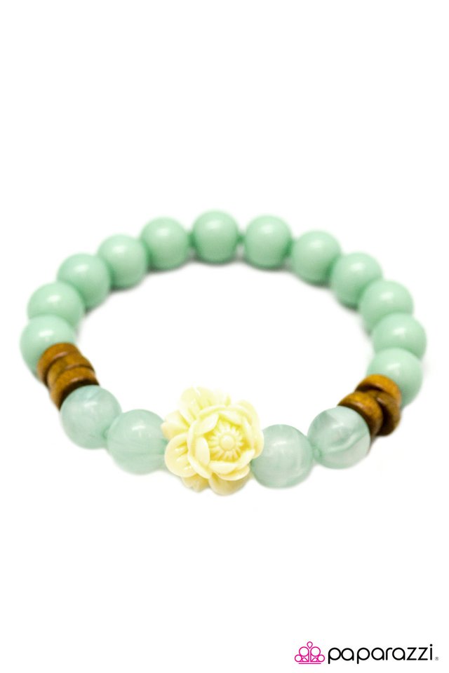 Paparazzi ♥ Now and Zen - Green ♥ Bracelet