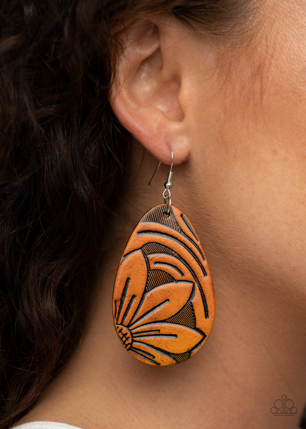 Paparazzi ♥ Garden Therapy - Brown ♥  Earrings