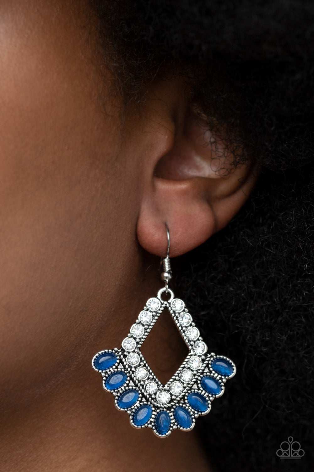Paparazzi ♥ Just BEAM Happy - Blue ♥  Earrings