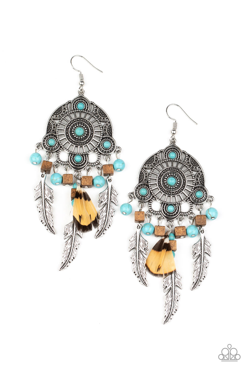 Paparazzi ♥ Desert Plains - Blue ♥ Earrings