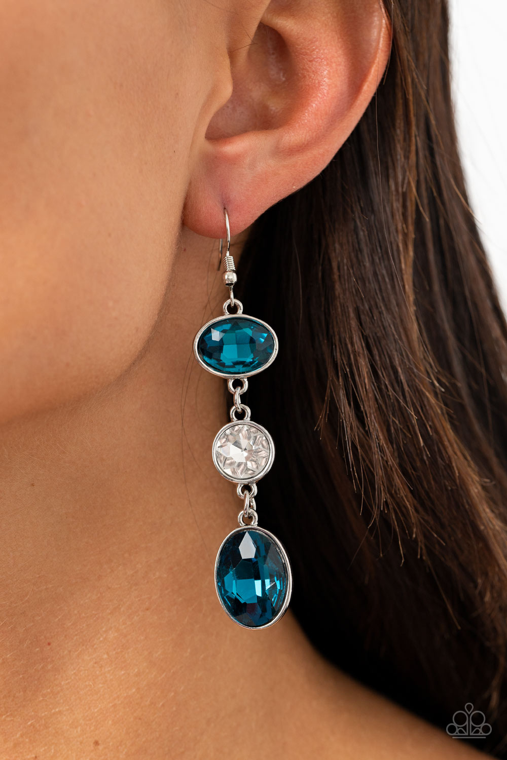 Paparazzi ♥ The GLOW Must Go On! - Blue ♥  Earrings