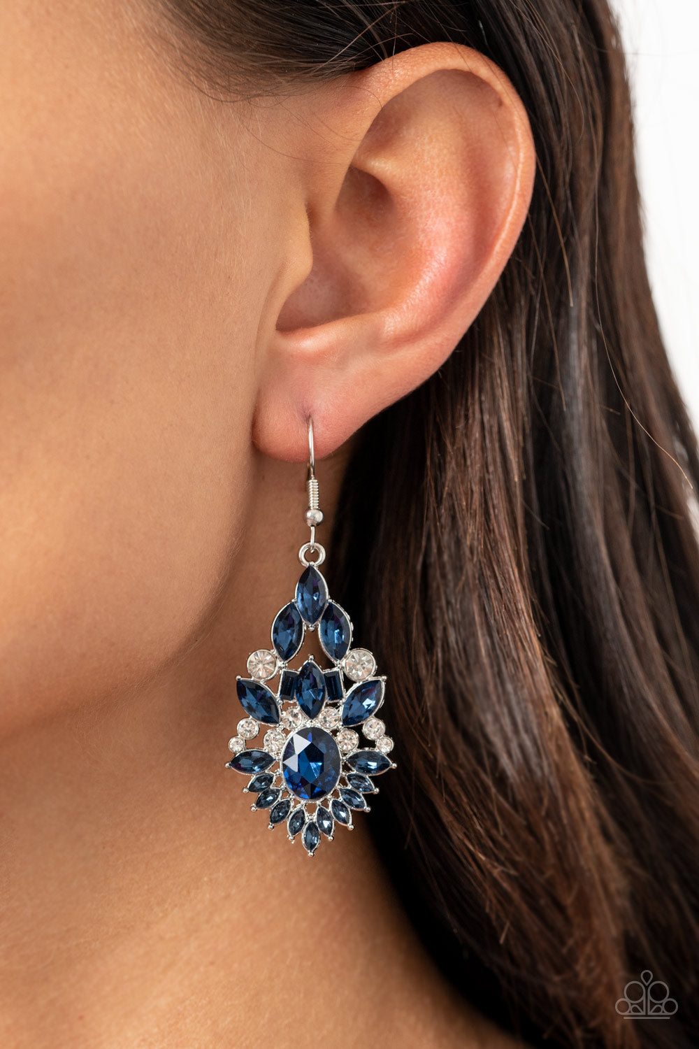 Paparazzi ♥ Ice Castle Couture - Blue ♥  Earrings