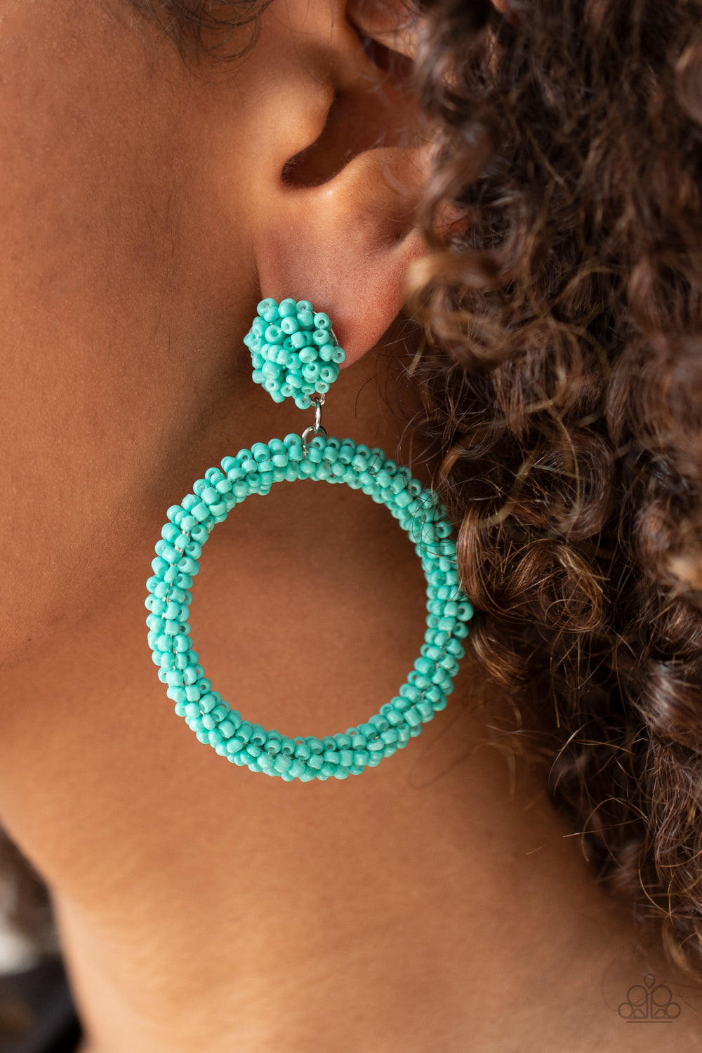 Paparazzi ♥ Be All You Can BEAD - Blue ♥  Earrings