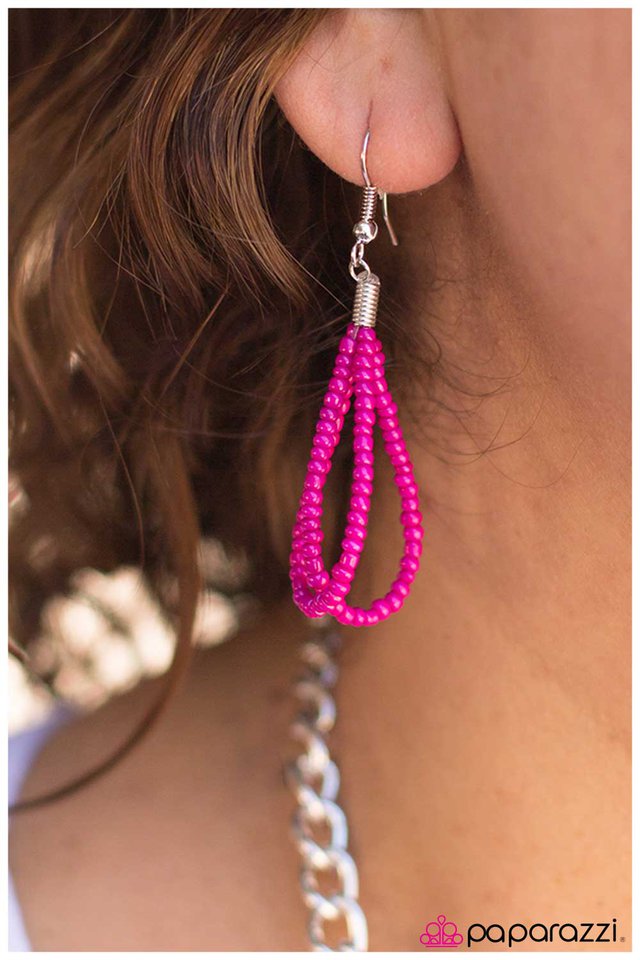 Paparazzi ♥ Sunset Samba - Pink ♥ Necklace
