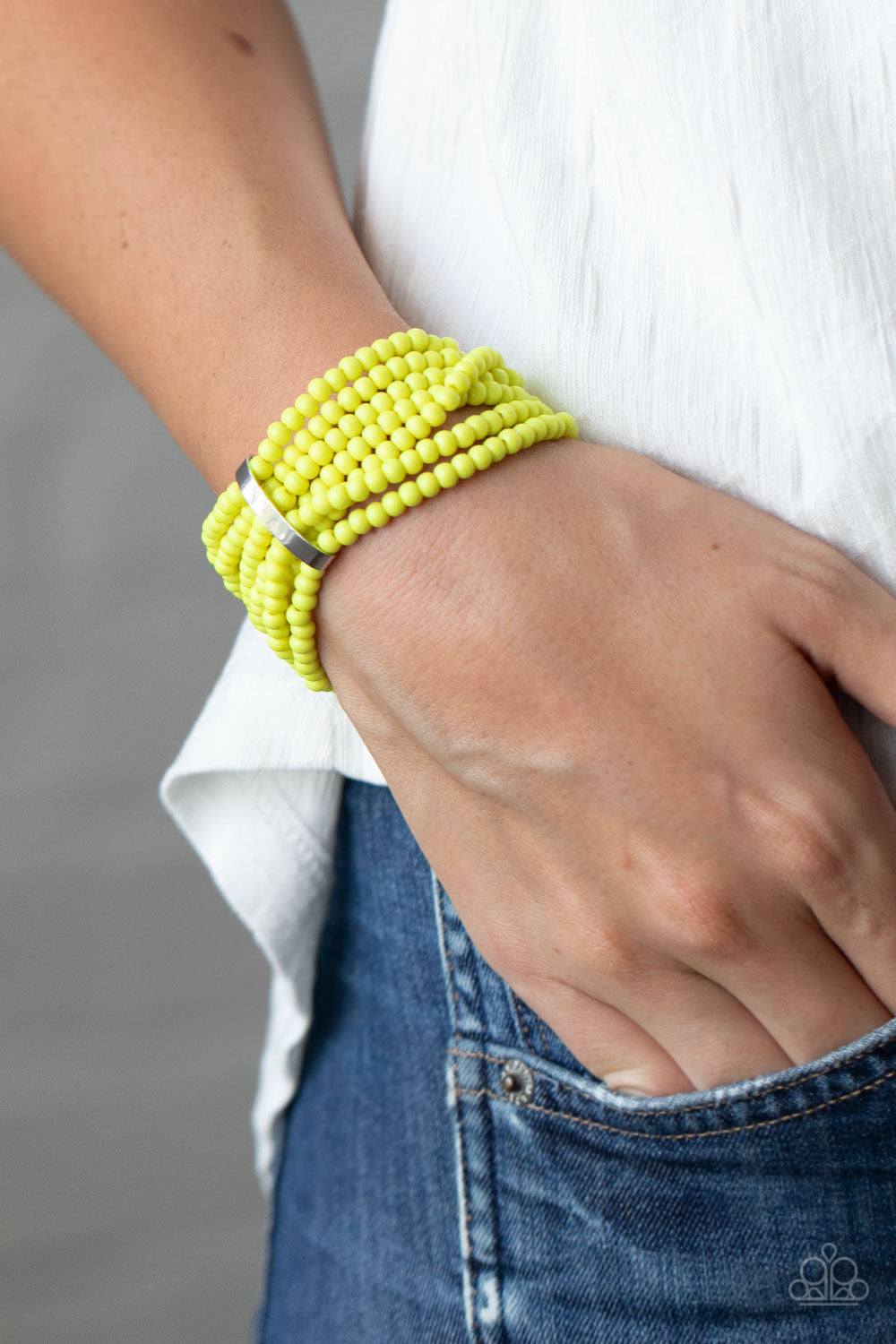 Paparazzi ♥ Thank Me LAYER - Yellow ♥  Bracelet