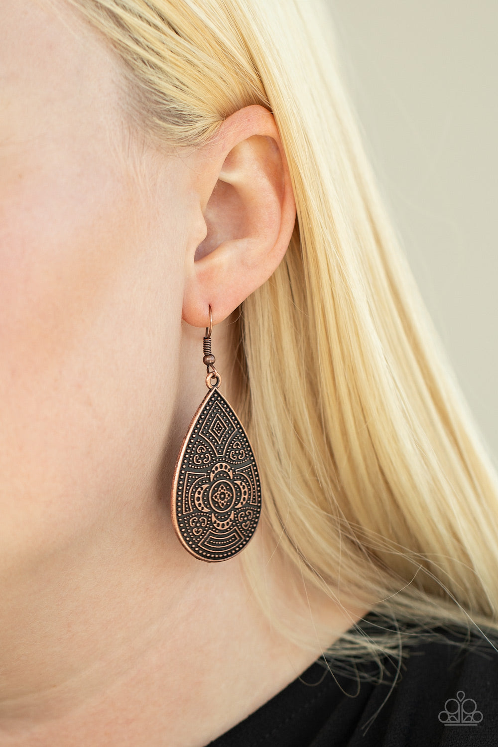 Paparazzi ♥ Tribal Takeover - Copper ♥  Earrings