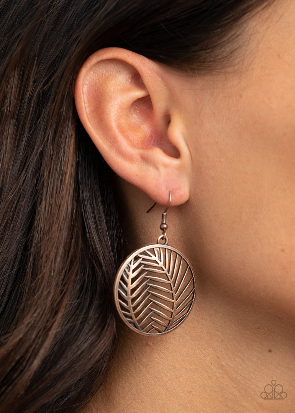 Paparazzi ♥ Palm Perfection - Copper ♥  Earrings