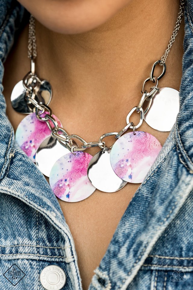 Paparazzi ♥ Tie Dye Drama - Multi ♥ Necklace