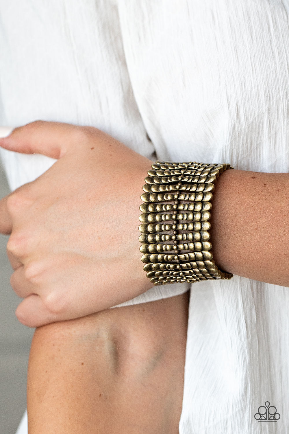 Paparazzi ♥ Level The Field - Brass ♥  Bracelet