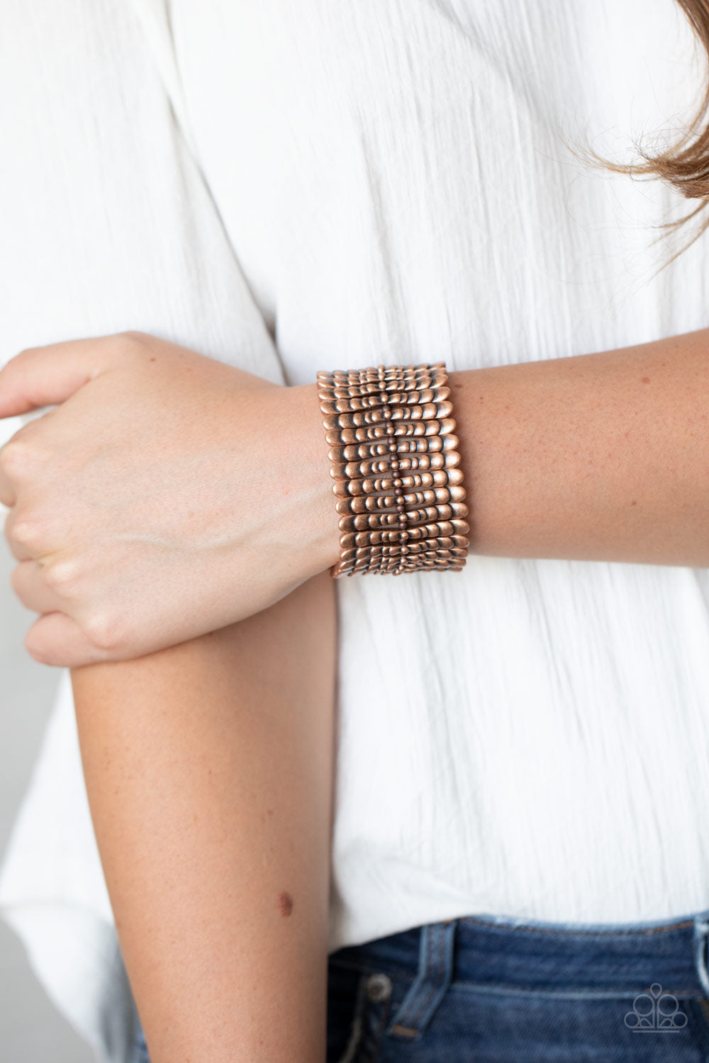 Paparazzi ♥ Level The Field - Copper ♥  Bracelet