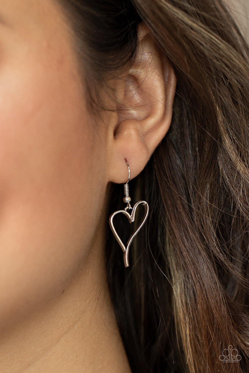 Paparazzi ♥ HEARTS So Good - Silver ♥  Necklace