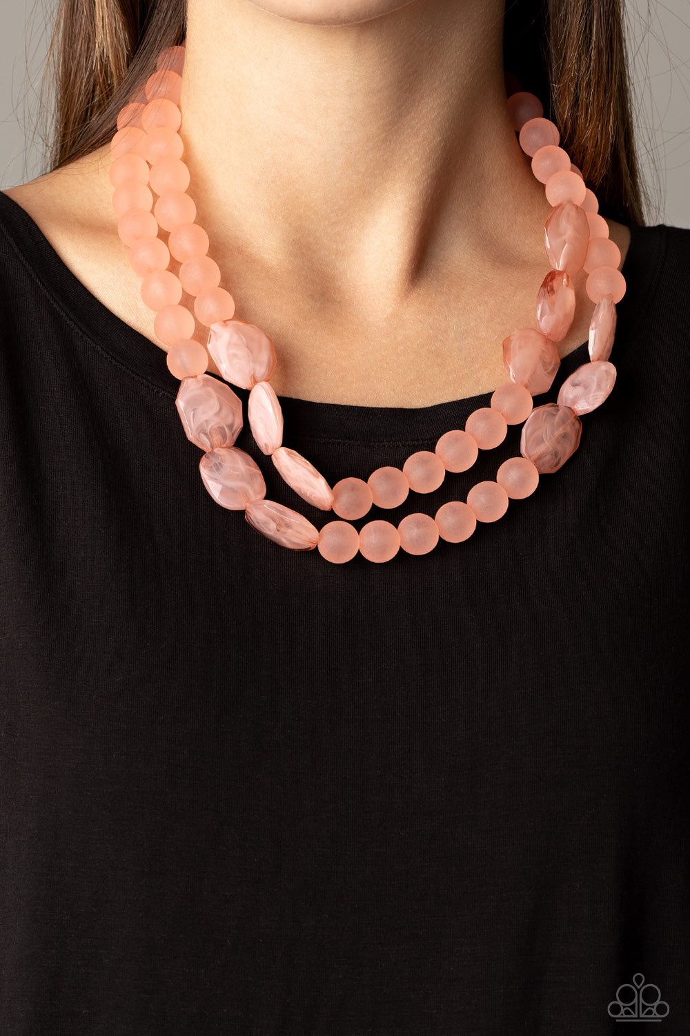 Paparazzi ♥ Arctic Art - Pink ♥  Necklace