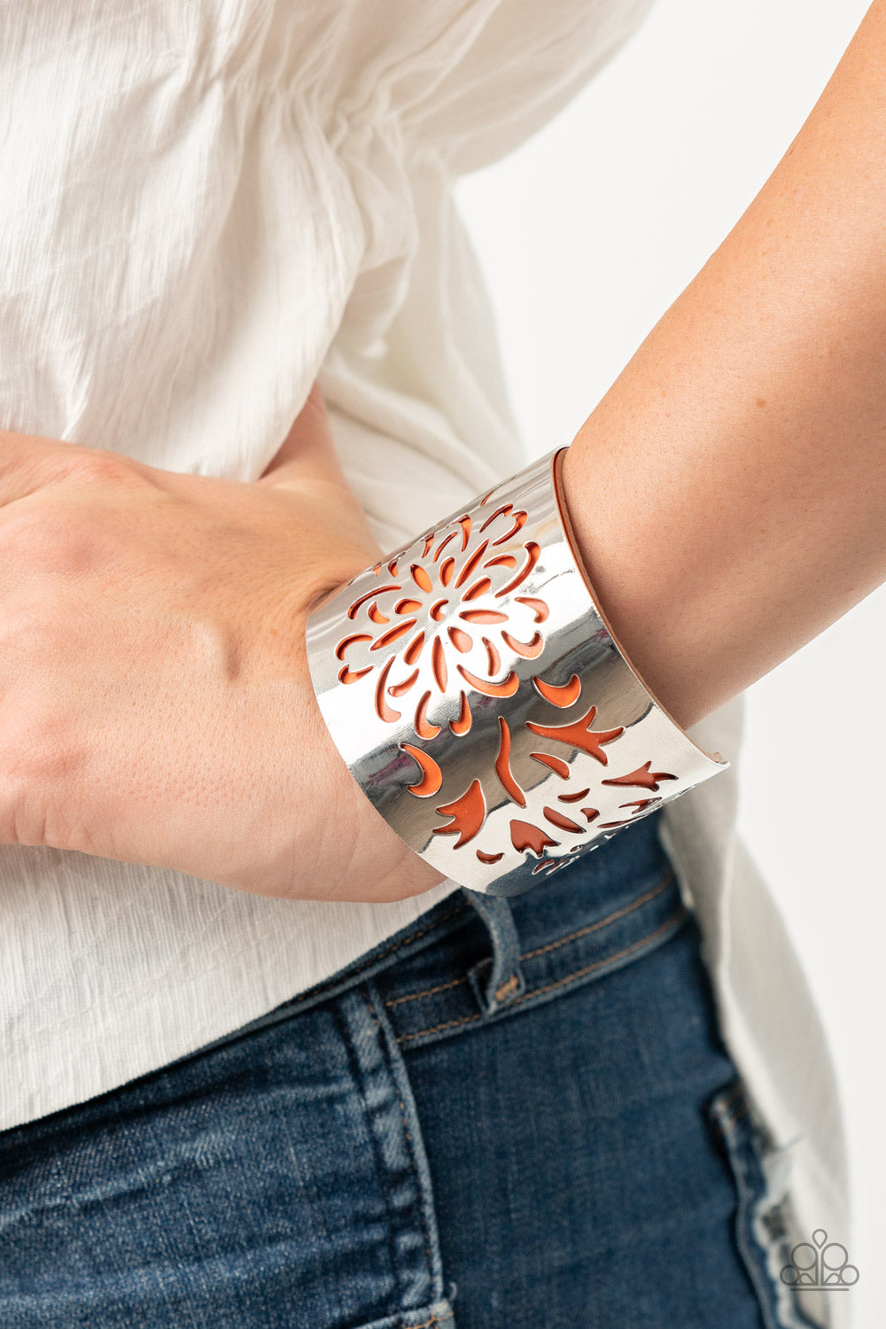 Paparazzi ♥ Get Your Bloom On - Orange ♥  Bracelet