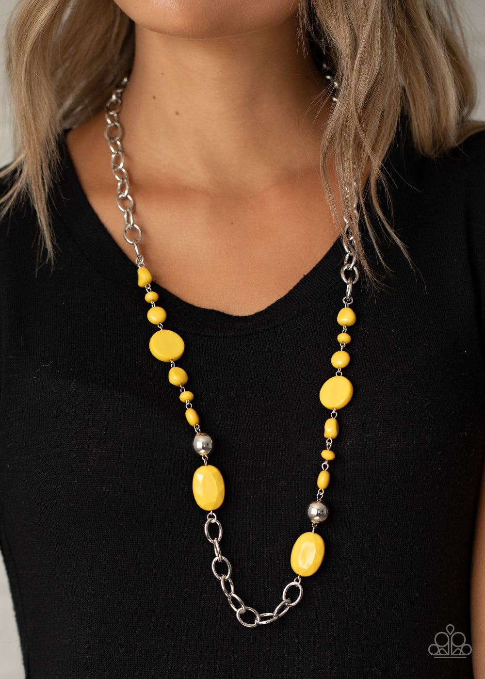 Paparazzi ♥ When I GLOW Up - Yellow ♥  Necklace