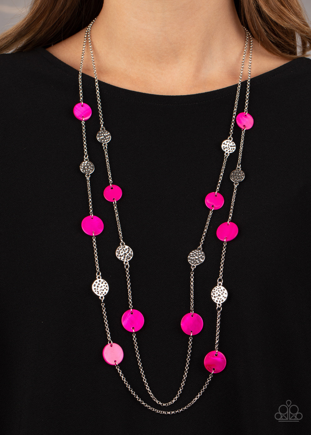 Paparazzi ♥ Ocean Soul - Pink ♥  Necklace