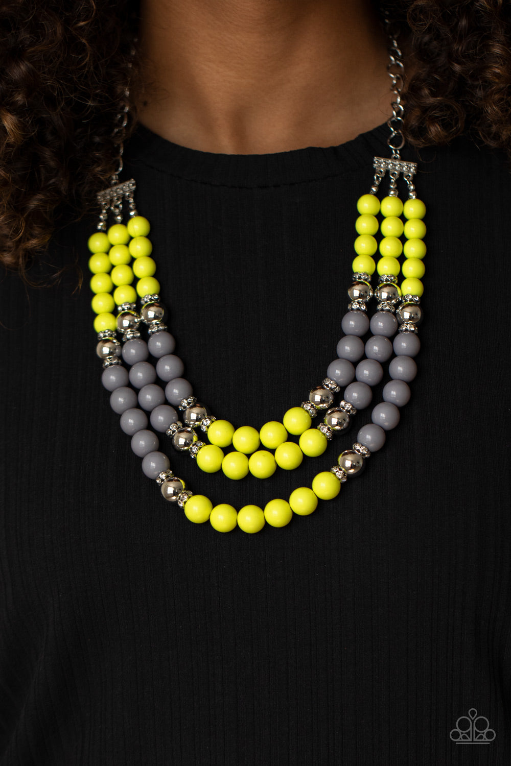 Paparazzi ♥ BEAD Your Own Drum - Yellow ♥  Necklace