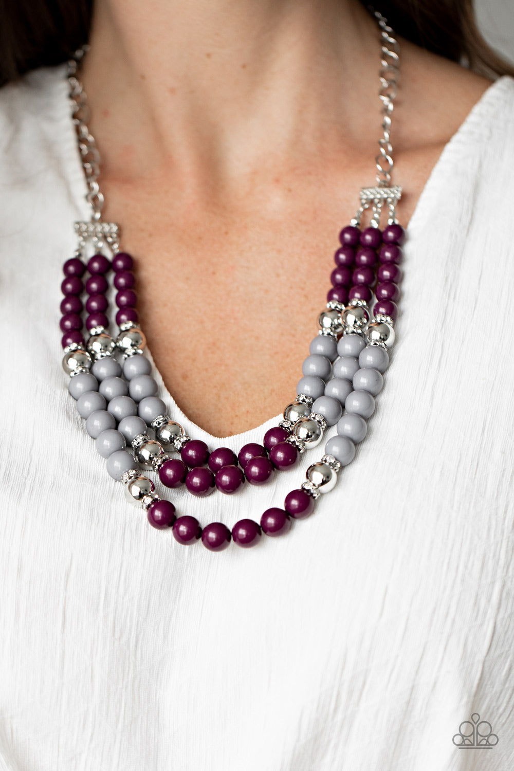 Paparazzi ♥ BEAD Your Own Drum - Purple ♥  Necklace