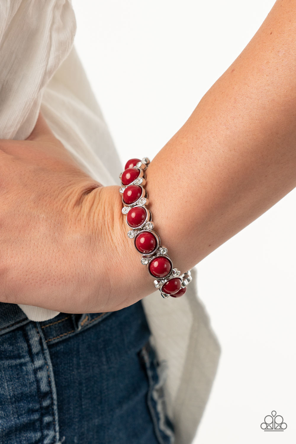 Paparazzi ♥ Flamboyantly Fruity - Red ♥  Bracelet