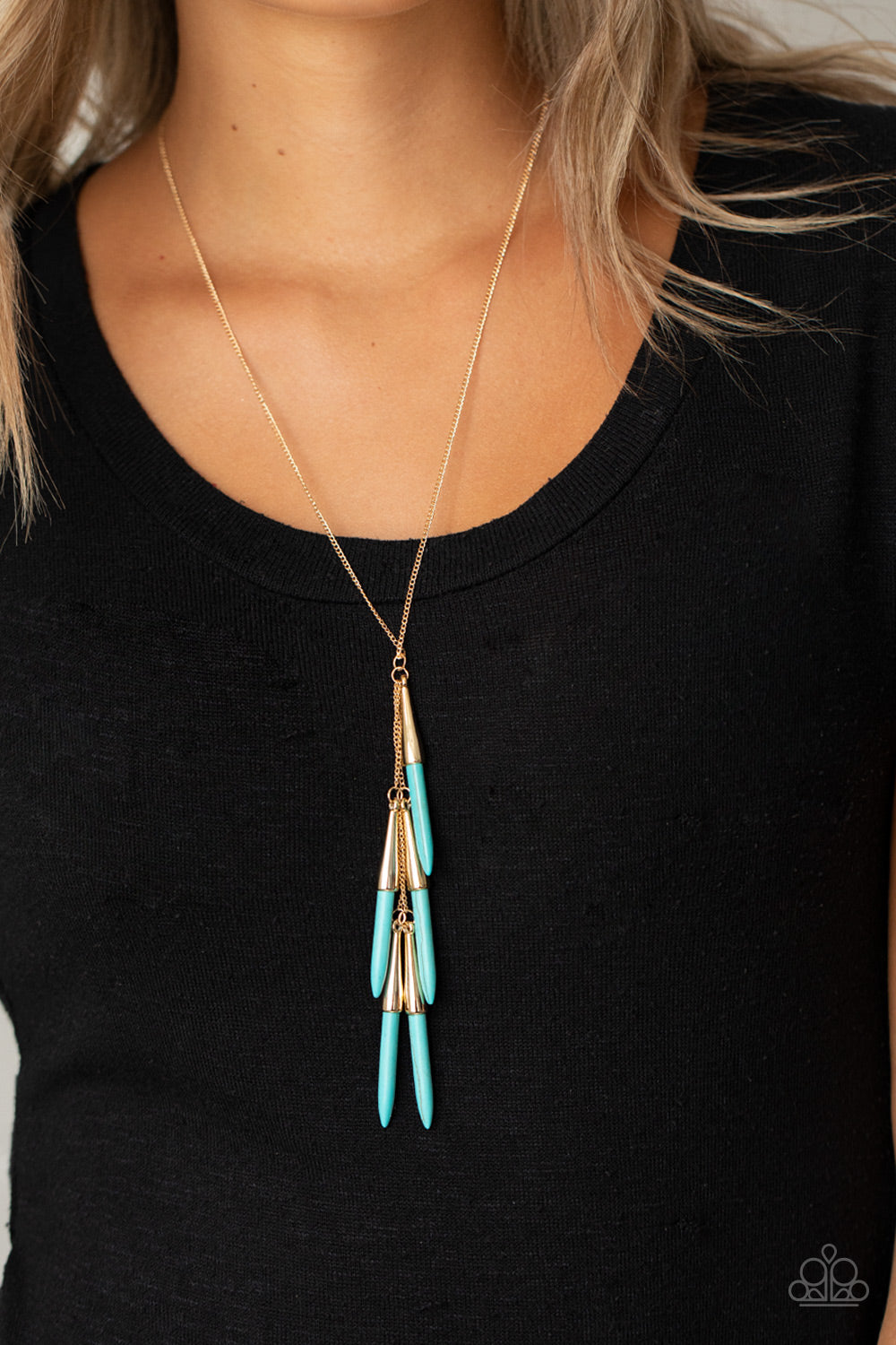 Paparazzi ♥ PRIMITIVE and Proper - Blue ♥  Necklace