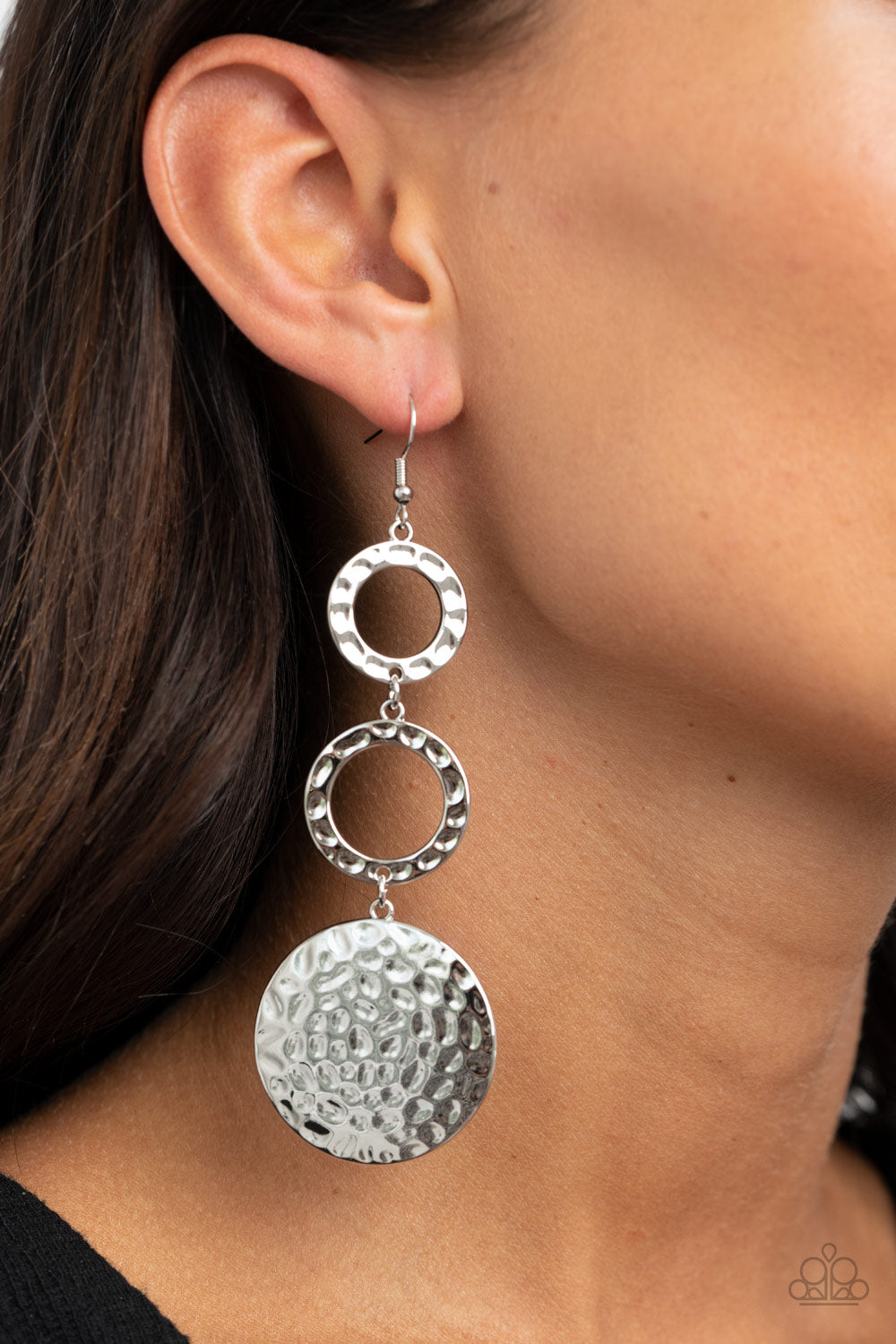 Paparazzi ♥ Blooming Baubles - Silver ♥  Earrings