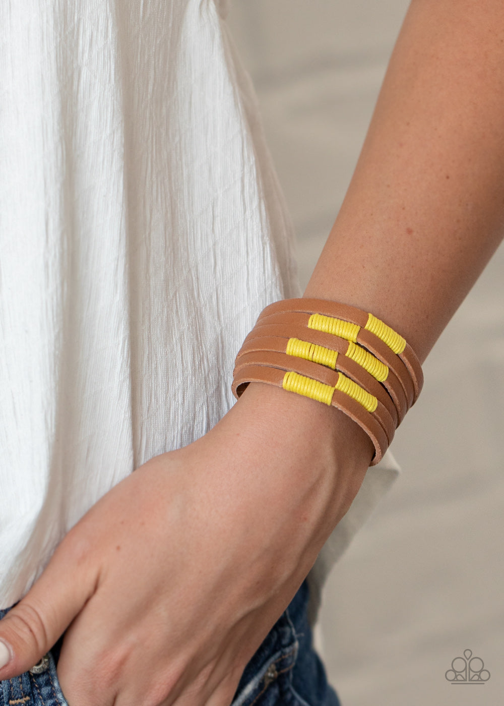 Paparazzi ♥ Country Colors - Yellow ♥  Bracelet