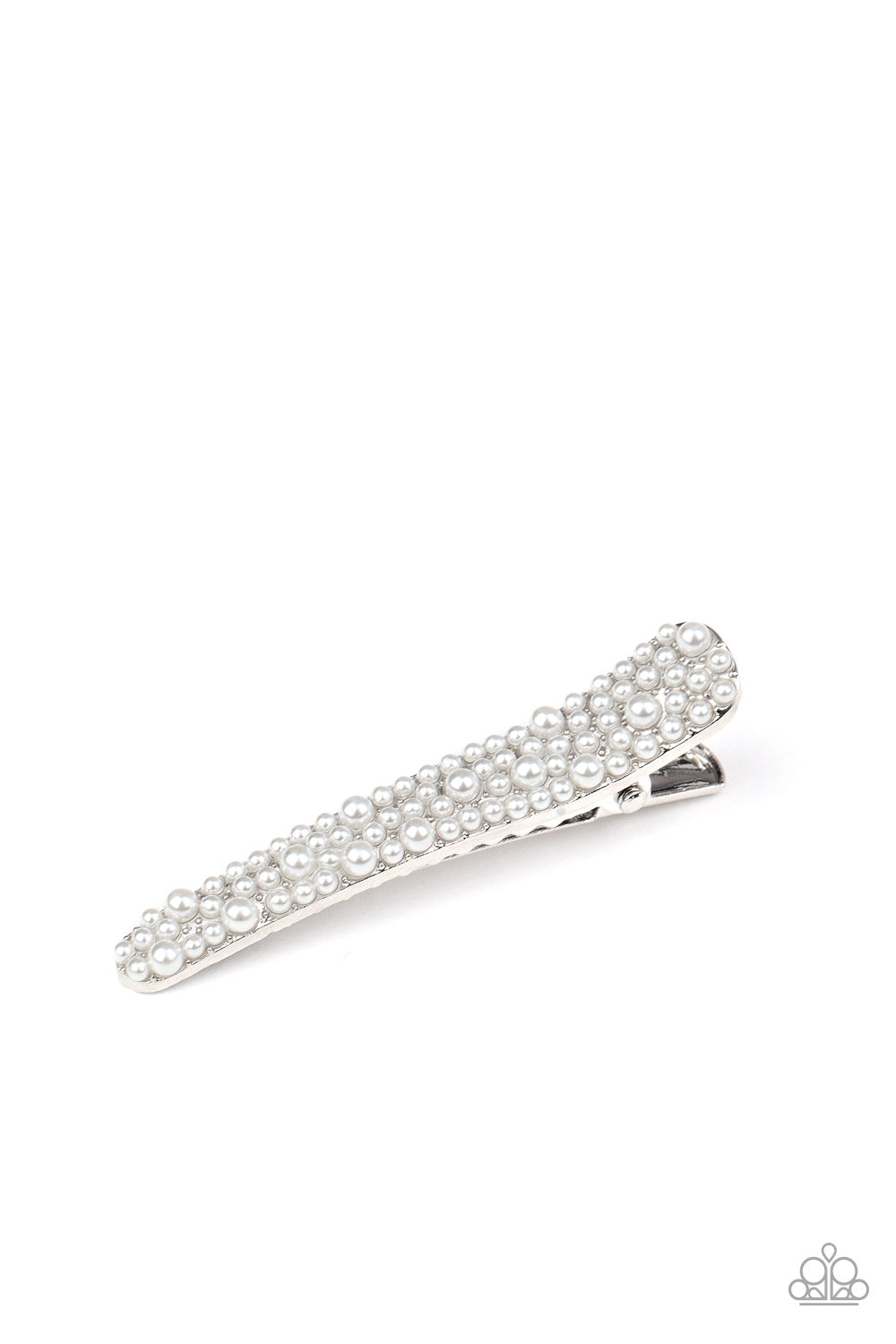 Paparazzi ♥ Wish You Were HAIR - White Pearls ♥  Hair Clip