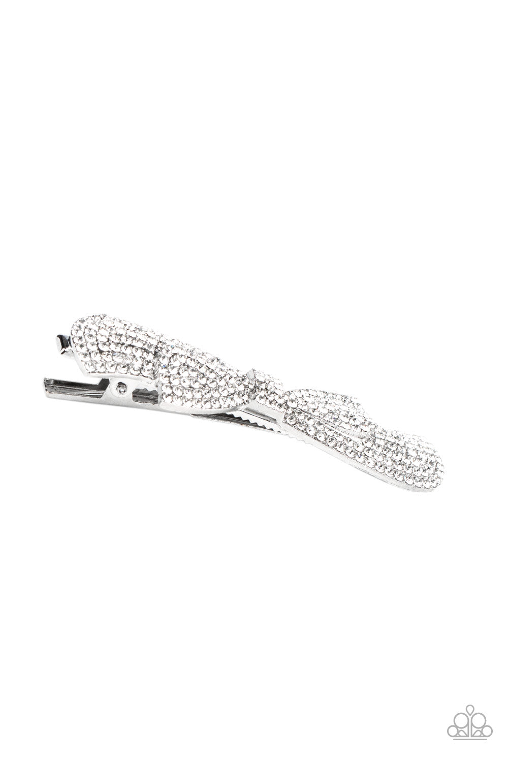 Paparazzi ♥ BOW Your Top Twinkle - White ♥  Hair Clip