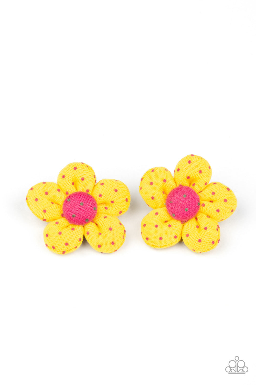 Paparazzi ♥ Polka Dotted Delight - Yellow ♥  Hair Clip