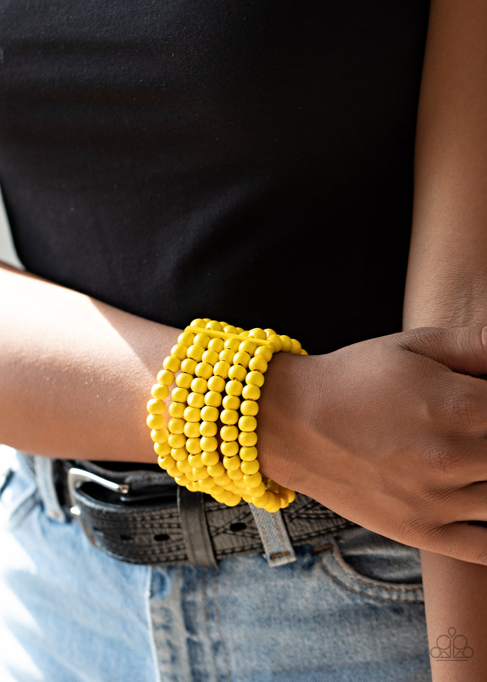 Paparazzi ♥ Diving in Maldives - Yellow ♥  Bracelet