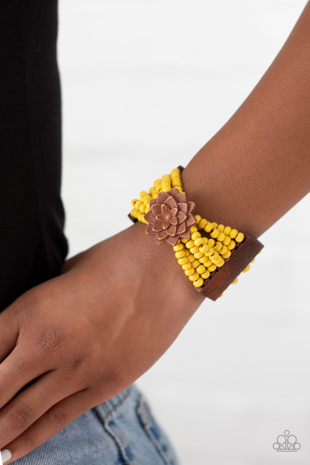 Paparazzi ♥ Tropical Sanctuary - Yellow ♥  Bracelet