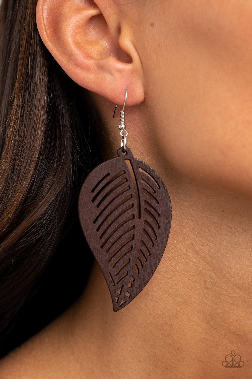 Paparazzi ♥ Tropical Foliage - Brown ♥  Earrings