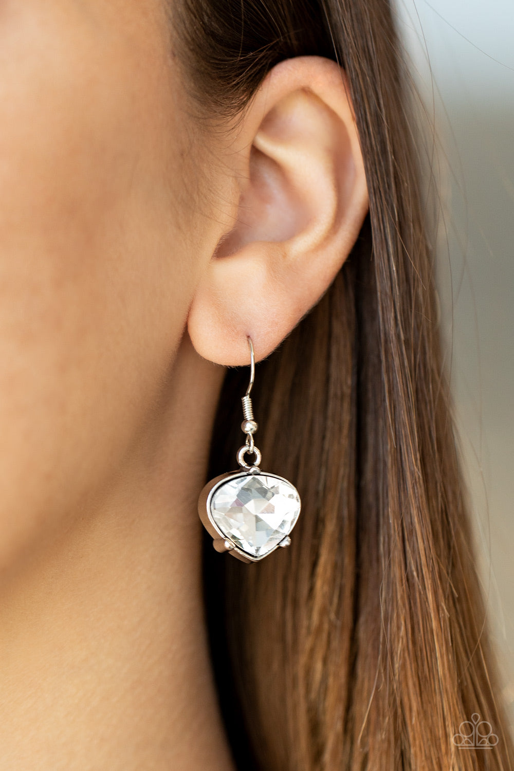 Paparazzi ♥ Star Quality Sparkle - White ♥  Necklace