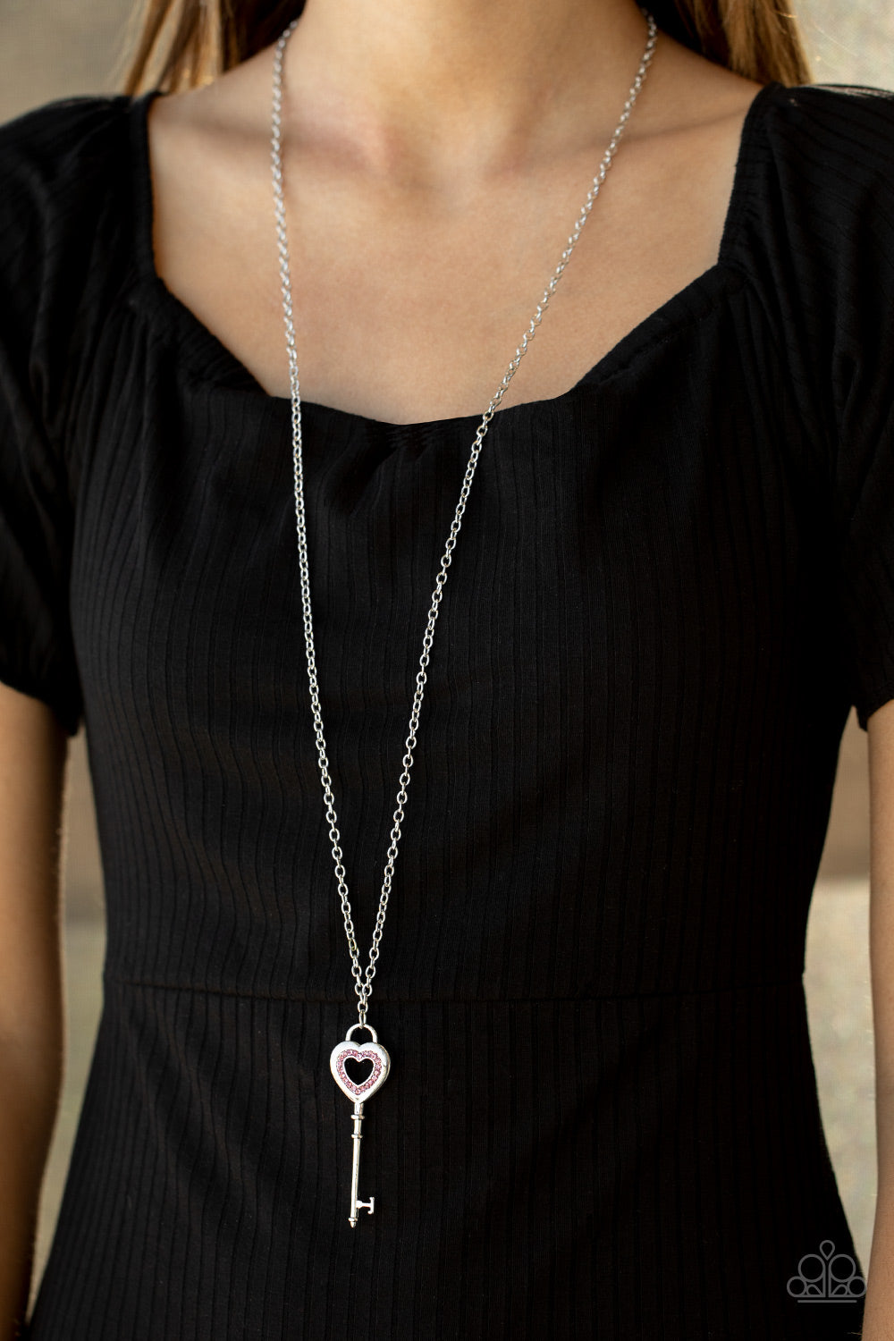 Paparazzi ♥ Unlock Your Heart - Pink ♥  Necklace