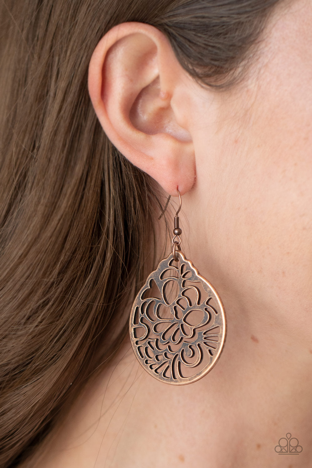 Paparazzi ♥ Garden Mosaic - Copper ♥  Earrings