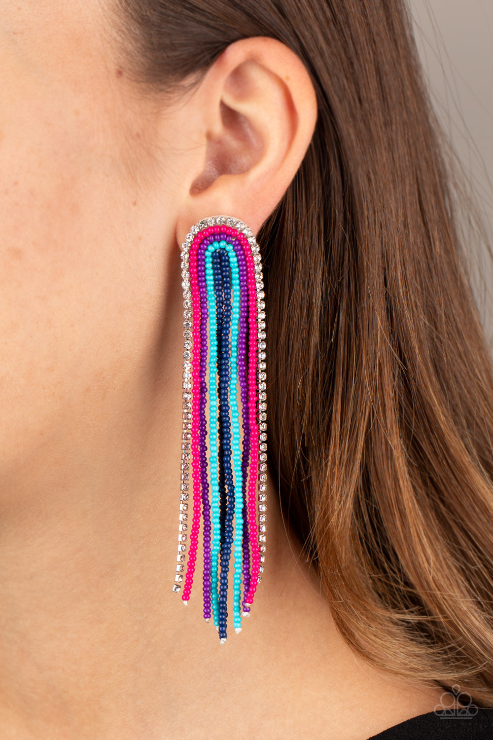 Paparazzi ♥ Let There BEAD Light - Multi ♥  Post Earrings