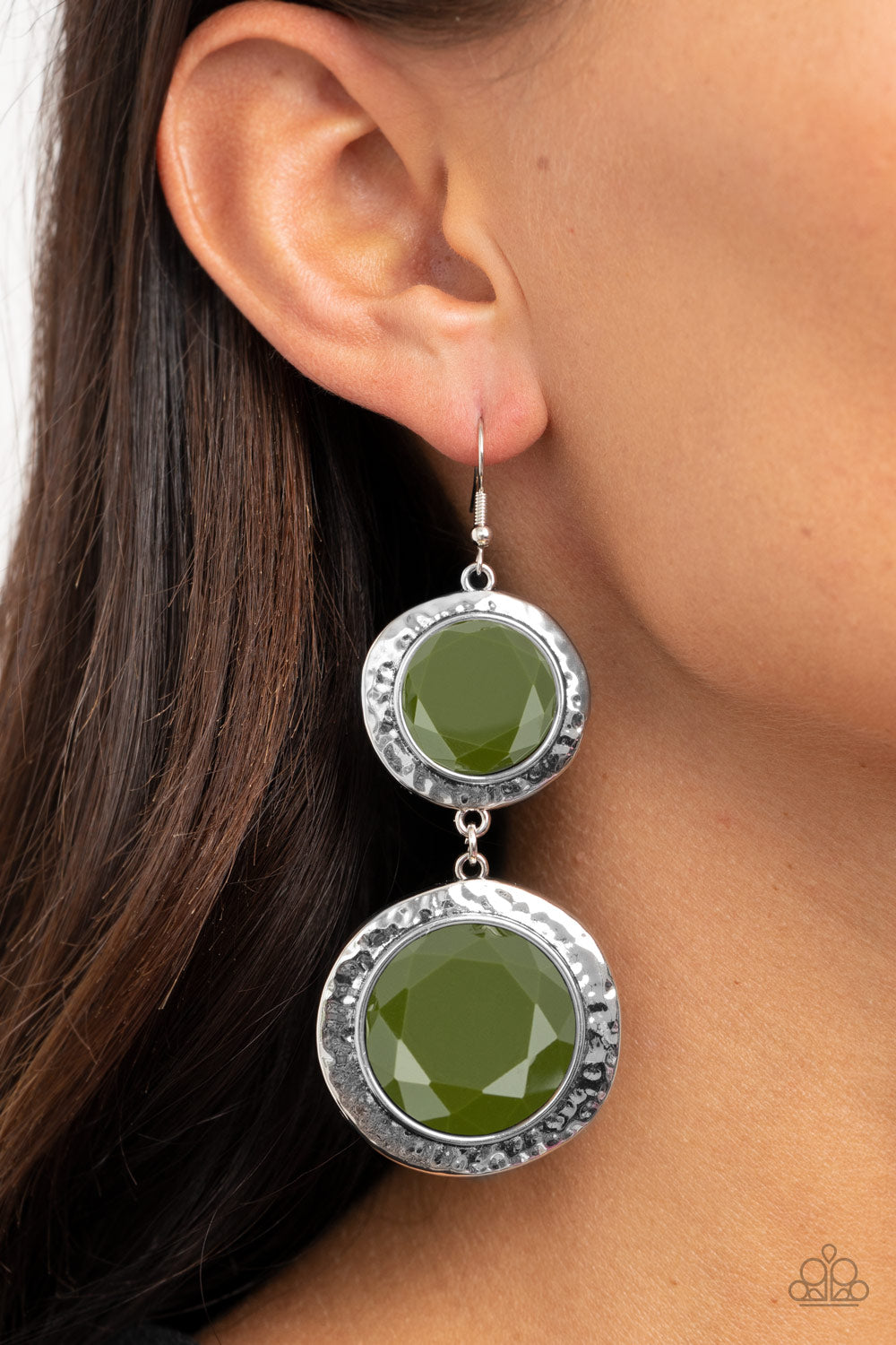 Paparazzi ♥ Thrift Shop Stop - Green ♥  Earrings