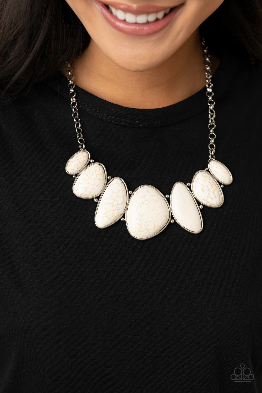 Paparazzi ♥ Primitive - White ♥  Necklace